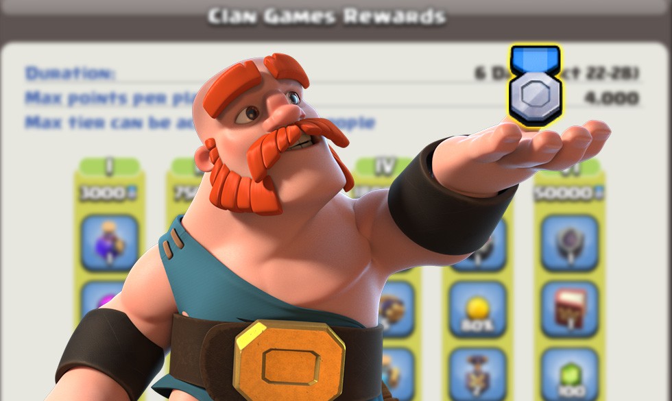 Recompensas e mudanças nos jogos de clãs por Clash of Clans